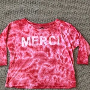 Women’s 3/4 sleeve tie-dye shirt